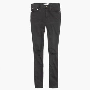 Madewell High-rise 9” Skinny Jeans Black Sea 25